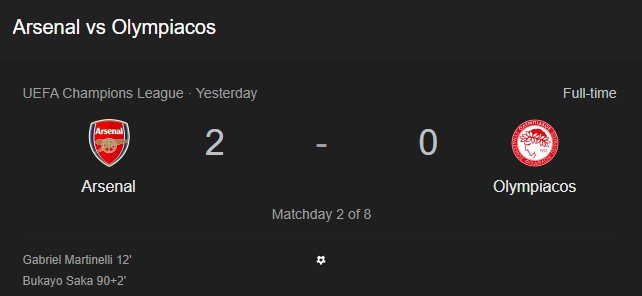 Arsenal 2-0 Olympiacos: Match Highlights and Tactical Analysis